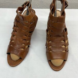 Vince Camuto Elika Huarache Sandal 3.5” Heel Leather